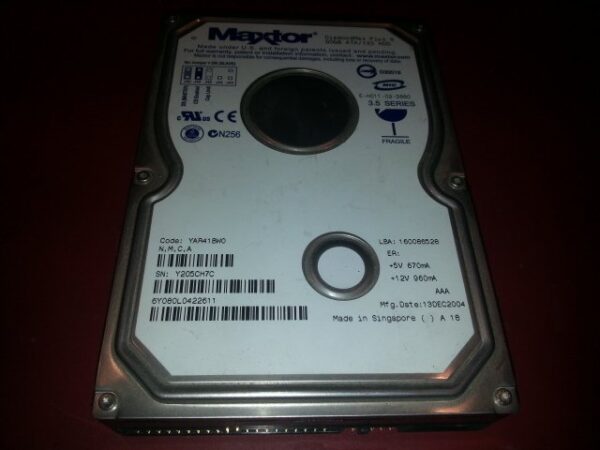 Disque dur Maxtor DiamondMax Plus 9 ide 80Gb