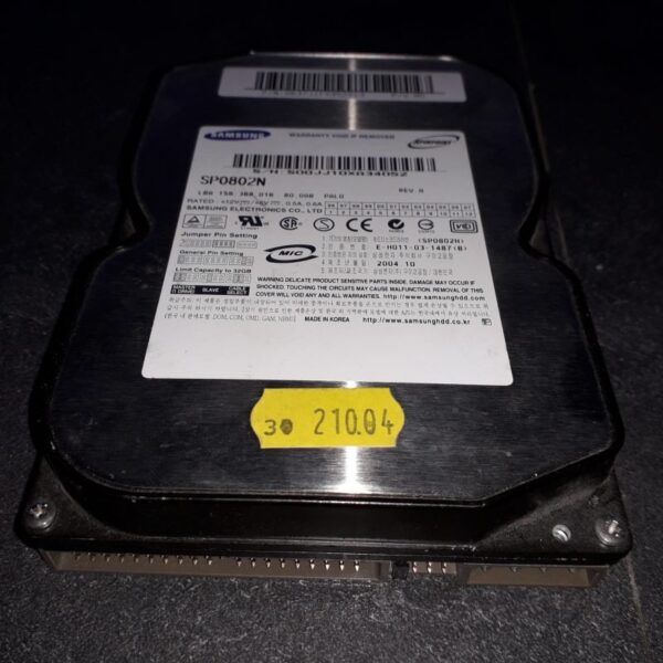 Disque Dur 80Go IDE ATA 3.5" SAMSUNG 7200.7 8Mo SP0802N