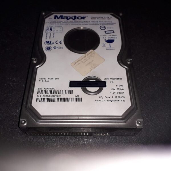 Disque dur IDE 3.5" 80 GB MAXTOR YAR41BWO