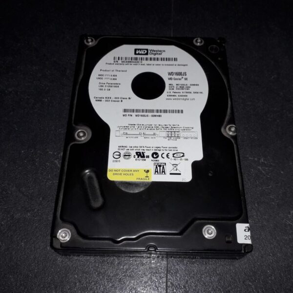Disque Dur WD1600JS-00MHB0 Western Digital 3.5 Sata
