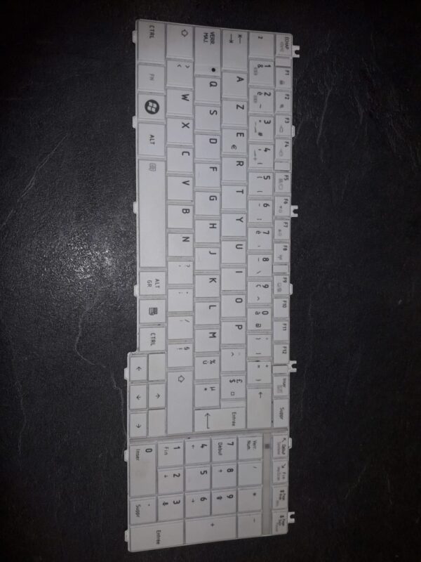 Clavier Blanc Toshiba C670D V114362DK1 REV R1 0