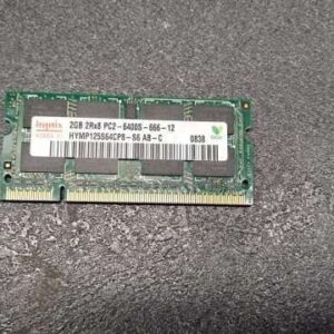 Mémoire Hynix 2GB 2Rx8 PC2-6400S-666-12 HYMP125S64CP8-S6 AB pour PC portable