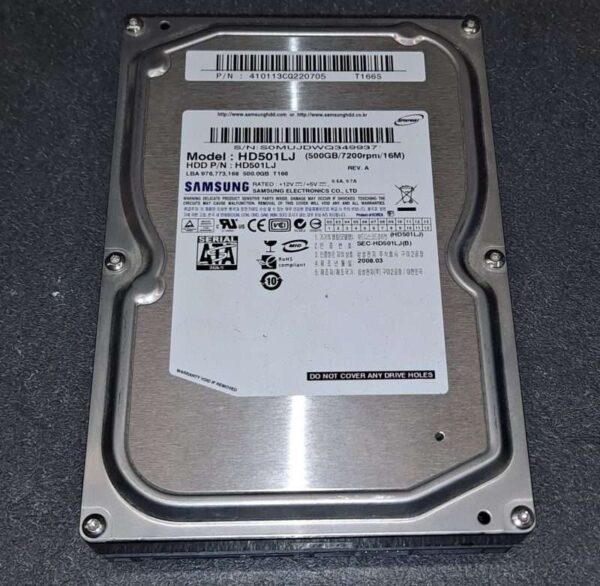 Disque dur Samsung T166 500GB 7.2K 16MB SATA II 3.5'' HD501LJ