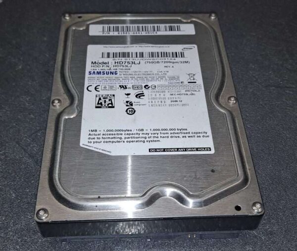 Disque dur SATA 3"5 750Go Samsung HD753LJ 7200rpm 32Mo cache