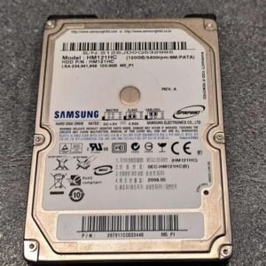 Disque Dur Samsung SpinPoint hm121hc/cng 120 Go 5400 tr/min 8 Mo ATA IDE 2.5" Pouces