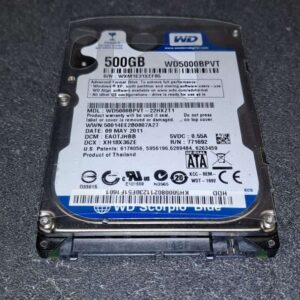 Disque Dur 2.5 Sata WESTERN DIGITAL WD5000BPVT / 500GB