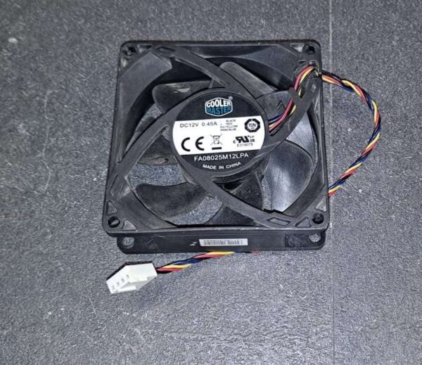 Ventilateur Cooler Master FA08025M12LPA 12V 0,45A 80x80x25 4 broches