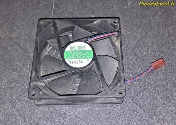 Ventilateur 90x90x25 JMC DATECH 0925-12LMB BRUSHLESS DC FAN 12V 0.15A connecteur 3 pins