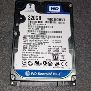 Disque dur 2,5 Sata WESTERN DIGITAL WD3200BEVT / 320GB