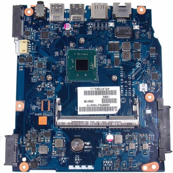 Carte mère + processeur Z5W1M LA-B511P Rev  1.0 pour Packard Bell Z5WGM