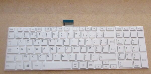 Clavier TOSHIBA Satellite C850D Blanc Chiclet - NSK-TV1SU