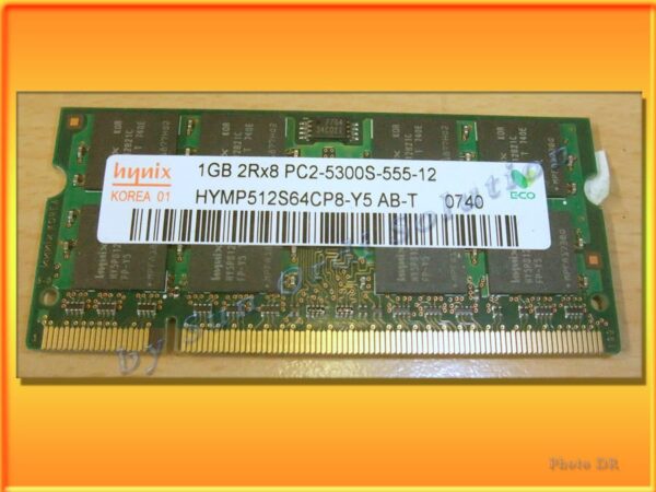 MEMOIRE Hynix DDR II 1GB 2Rx8 PC2-5300S-555-12