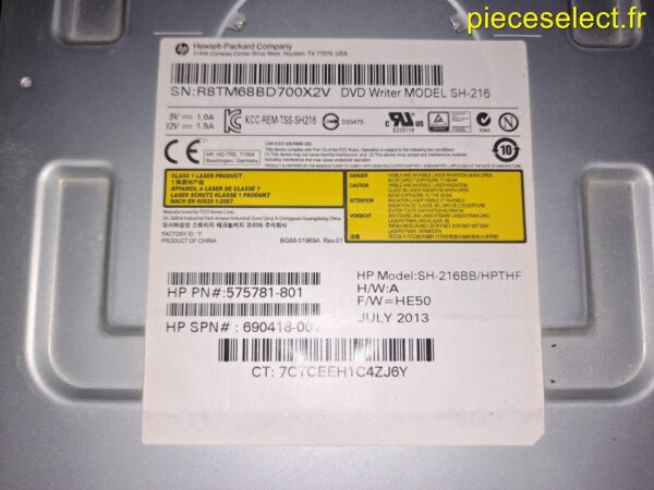 Lecteur Graveur DVD Sata SH-216 – Image 2