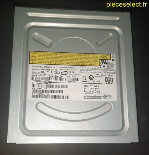 Lecteur Graveur DVD Sata AD-7201S-H5 – Image 2