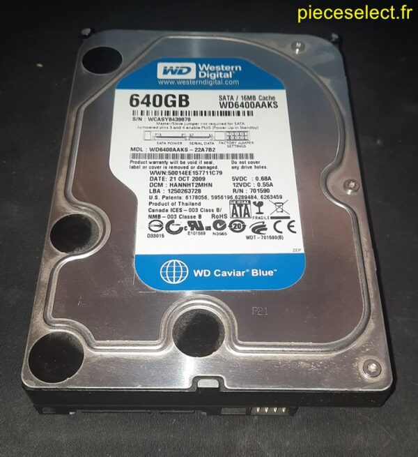 Disque Dur Sata WD6400AKS