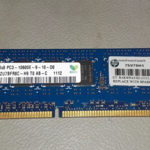 Mémoire ram hynix HMT112U7BFR8C-H9 T0 AB-C 1GB 1Rx8 PC3-10600E-9-10-D0